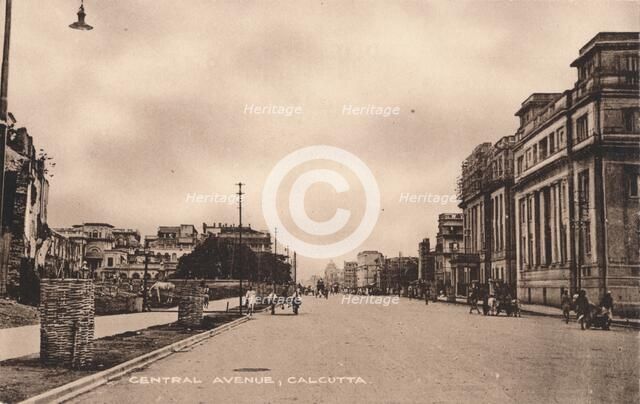 'Central Avenue, Calcutta', c1900. Artist: Unknown.