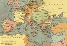 Central Europe and the Mediterranean 1919. Creator: London Geographical Institute