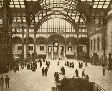 Central Hall, Pennsylvania Station, New York (Pennsylvania Railroad Company) 1930. Creator: Unknown