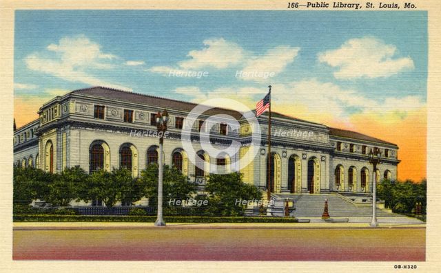 Central Library, St Louis, Missouri, USA, 1940. Artist: Unknown