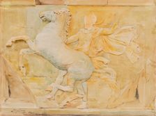 Central Metope of the Frieze of Phidias, Parthenon, ca. 1909-1912. Creator: Henry Bacon