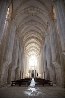 Central nave of the church, Monastery of Alcobaca, Alcobaca, Portugal, 2009. Artist: Samuel Magal