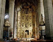 Central nave, Parish Church of Santa Maria de la Asuncion, Briones, Spain, 2000. Creator: LTL