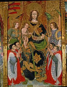 Central panel with the Virgin's Altarpiece of the Paería dedicated to Saint Michael (1444-1447)