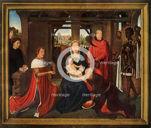 'Central panel from triptych the 'Adoration of the Magi', 1479-1480. Creator: Hans Memling.