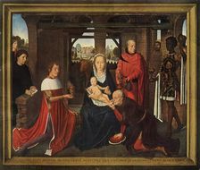 Central panel from triptych the Adoration of the Magi 1479-1480. Creator: Hans Memling