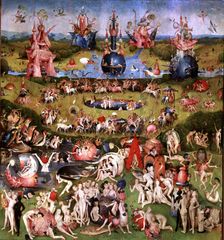 Central Panel of the triptych by El Bosco The Garden of Earthly Delights