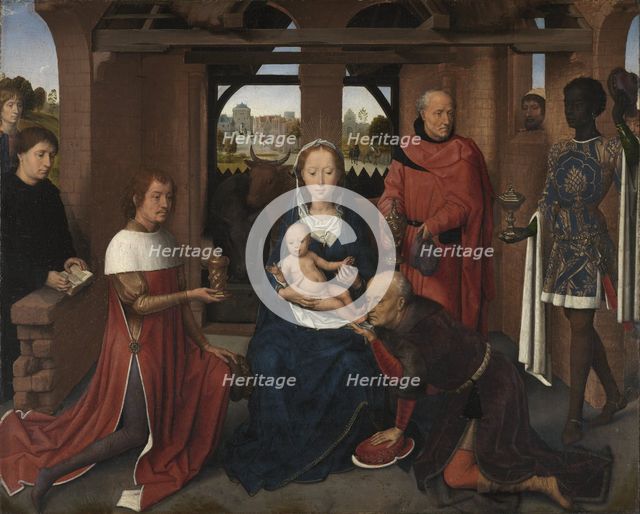 Central panel of the Triptych of Jan Floreins, 1479. Artist: Memling, Hans (1433/40-1494)