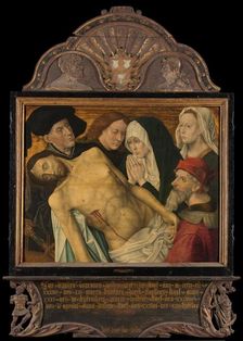 Central panel of a Memorial Triptych, formerly called the Gertz Memorial Triptych, with the Lamentat Creator: Unknown