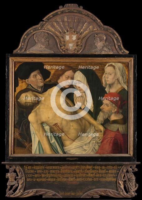 Central panel of a Memorial Triptych, formerly called the Gertz Memorial Triptych, with the Lamentat Creator: Unknown.