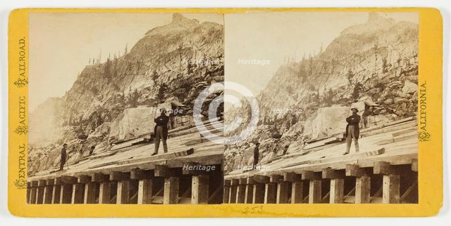 Central Pacific Railroad, California, 1864/69. Creator: Alfred A. Hart.