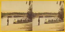 Central Park. (New York.) The Bow Bridge., about 1863-1866. Creator: Thomas C. Roche