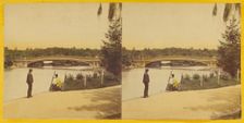 Central Park. (New York.) The Bow Bridge., about 1863-1866. Creator: Thomas C. Roche