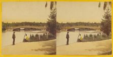 Central Park. (New York.) The Bow Bridge., about 1863-1866. Creator: Thomas C. Roche