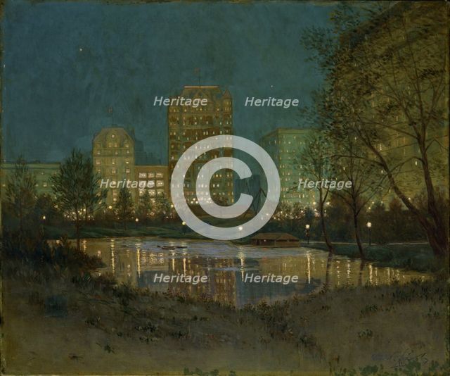 Central Park and the Plaza, 1917-1918. Creator: William Anderson Coffin.