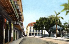 Central Park and Canal Building, Panama City, Panama, c1920s