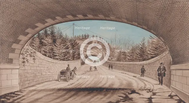 Central Park, Transverse Road No. 2, 1870. Creator: EP.