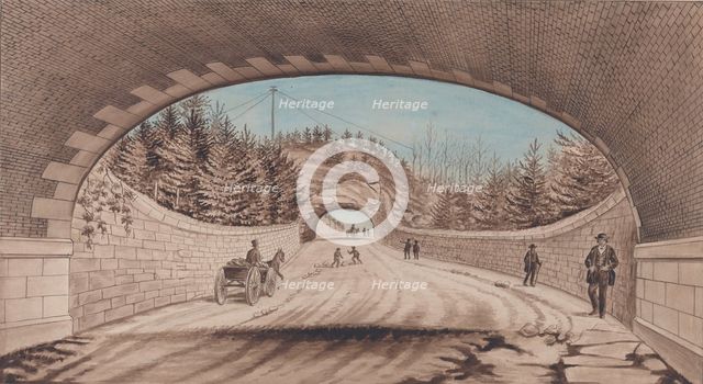 Central Park, Transverse Road No. 2, 1870. Creator: EP.