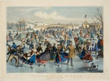 Central Park, Winter - The Skating Pond, 1862. Creator: Lyman Wetmore Atwater