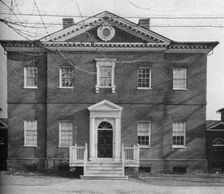 Central pavilion, street front of Harwood House, Annapolis, Maryland, 1922