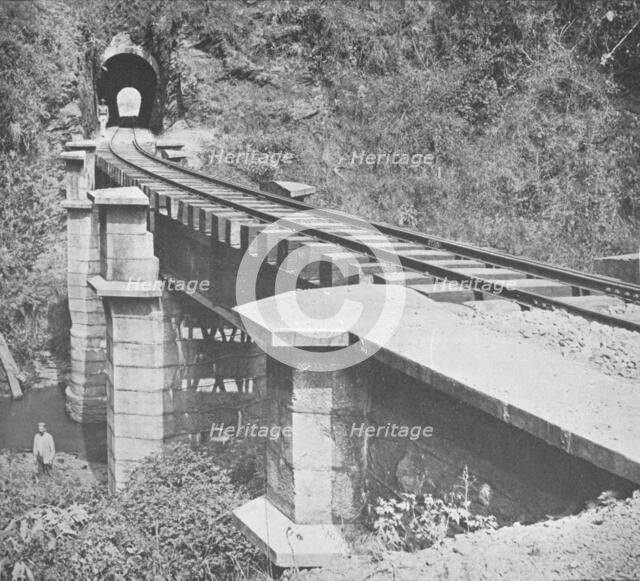 'Central Railway of Brazil: Tunnelling throught the Serra do MAr', 1914. Artist: Unknown.