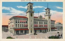 Central Railway Station, Havana, Cuba c1910
