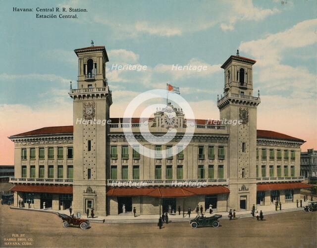 Central Railway Station, Havana, Cuba, c1920. Artist: Unknown.