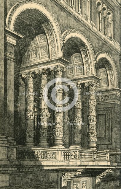 'Central Recess in the Principal Quadrangle', c1860s?, (1881).  Creator: John Watkins.