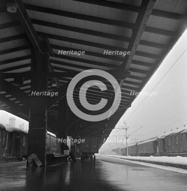Central Station, Stockholm, Sweden, 1950. Artist: Torkel Lindeberg