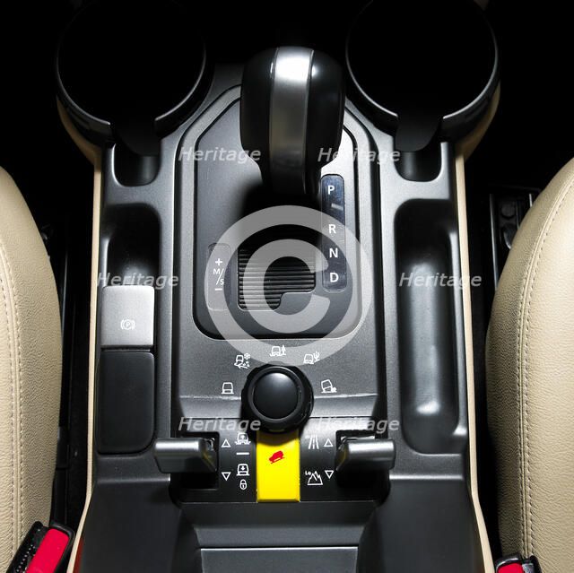 Centre console of a 2004 Landrover Discovery. Artist: Unknown.