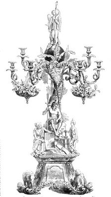 Centre-piece of the Wilcox and Anderson Services of Plate, 1856. Creator: Unknown