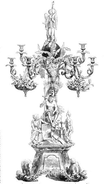 Centre-piece of the Wilcox and Anderson Services of Plate, 1856.  Creator: Unknown.