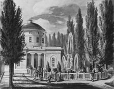 Centre Square and the Marble Water Works, Philadelphia, 1811-ca.1813. Creator: Pavel Petrovic Svin'in