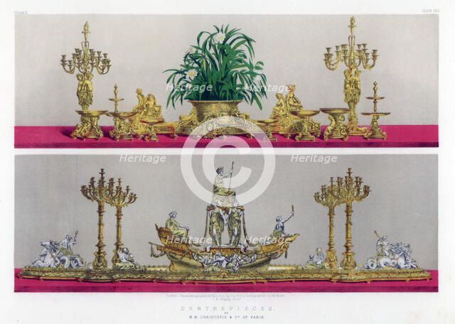'Centrepieces', 19th century.Artist: John Burley Waring
