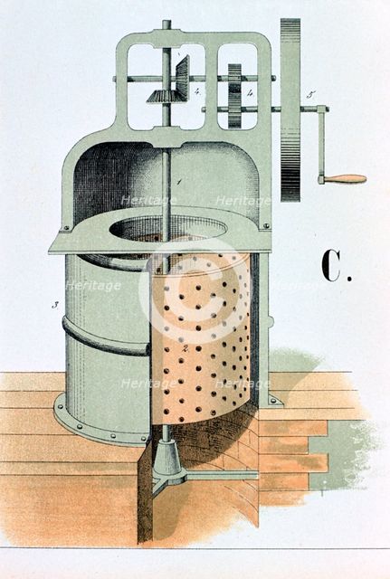 Centrifuge, 1882. Creator: Anon.