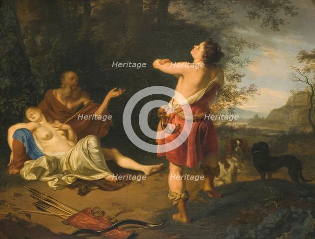 Cephalus and Procris, 1675. Creator: Ary de Vois.