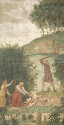 Cephalus Punished at the Hunt, c. 1520/1522. Creator: Bernardino Luini
