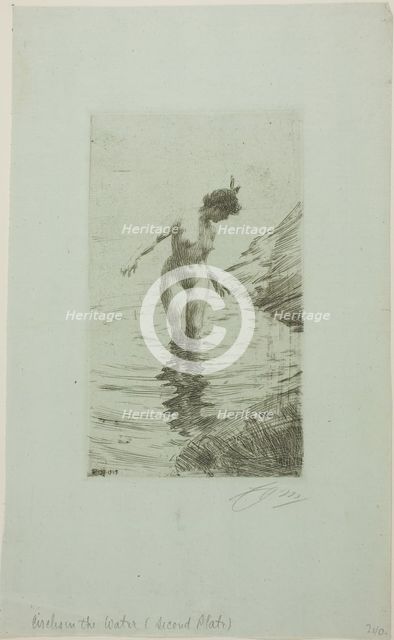 Cercles d'eau II, 1907. Creator: Anders Leonard Zorn.