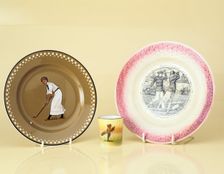 Ceramics with a golfing theme, 1905-1920s. Creator: Unknown