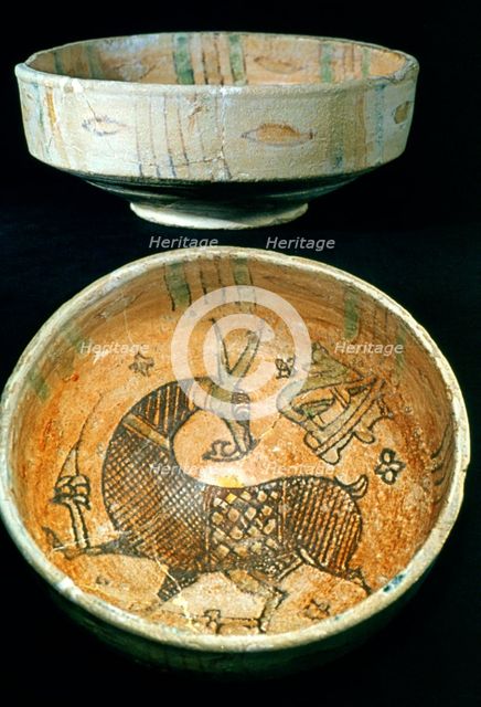 Ceramic Bowls, Kairouan, Tunisia, 10th Century. Artist: Unknown