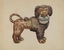 Ceramic Dog, c. 1936. Creator: Marian Curtis Foster