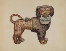 Ceramic Dog, c. 1936. Creator: Marian Curtis Foster