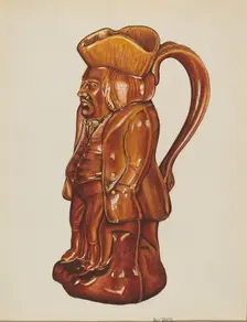 Ceramic Pitcher, 1935/1942. Creator: Ray Price