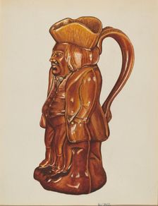 Ceramic Pitcher, 1935/1942. Creator: Ray Price