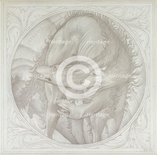 Cerberus, 1872-1875. Artist: Sir Edward Coley Burne-Jones.