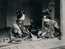 Ceremonial Tea served by a lovely lJapanese hands c1900, (1921). Artist: Julian Leonard Street