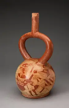 Ceremonial Vessel with Masked Deities, 100 B.C./A.D. 500. Creator: Unknown