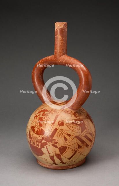 Ceremonial Vessel with Masked Deities, 100 B.C./A.D. 500. Creator: Unknown.