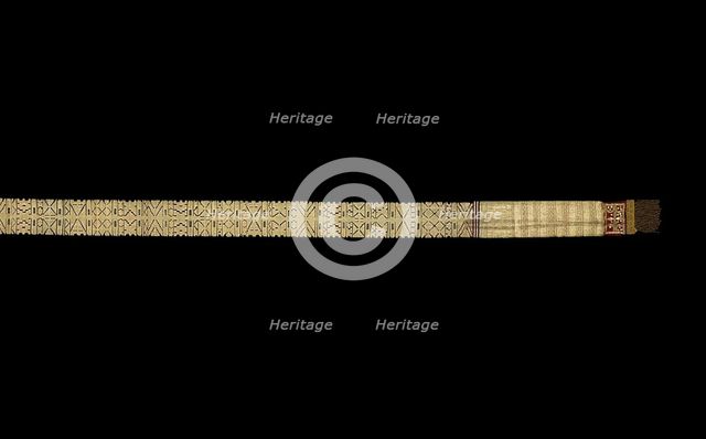 Ceremonial Waist Sash (ikak pinggang), Sumatra, 19th century. Creator: Unknown.