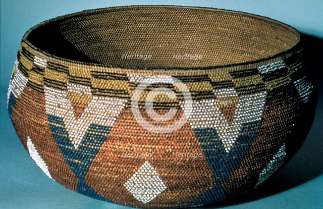 Ceremonial basket, North American Indian. Artist: Unknown